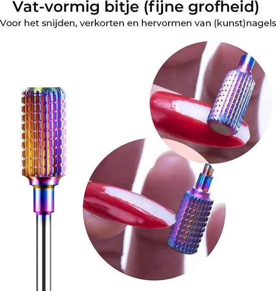 FOOCCA - Tungsten Carbide Nagelfrees Bitjes - Wolfraam Carbide Bits - Set 7 Stuks - Image 5