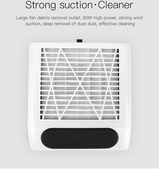 Victoria Nails Pro Nagelstofafzuiger - Afstofzuiger - Nail Dust Collector - Stofzuiger Voor Nail Salon - Nagels - Acrylnagels - Nepnagels - Gelnagels - Electrische Nagelstofzuiger - Tafelafzuiging. - Goud Kleur Met Filter - 80Watt - Manicure/Pedicure Handen En Voeten - Image 5