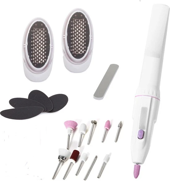 Elektrische Nagelvijl - Nagelfrees - Manicure & Pedicure Set - Polijst - Schuur Pads - Voetrasp - Set Van 18 - Rheme