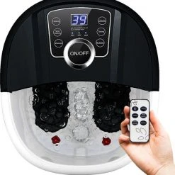 Qualita Qualitá® Elektrisch Voetenbad Zwart – Voetmassage – Voetbad