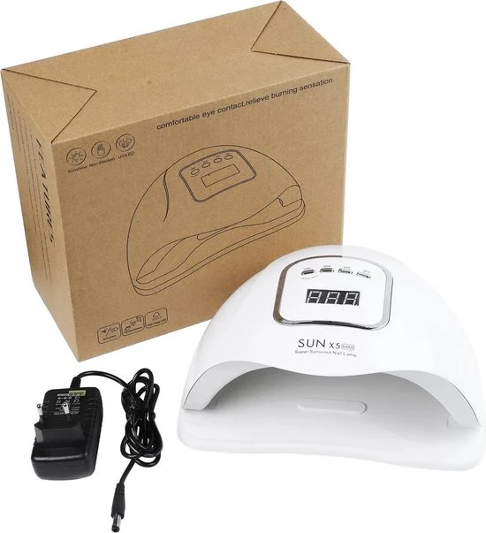 CACCIO? NAILS Victoria Nails Pro - 150W/45 LEDs - 2 In 1 UV/leD Lamp - 2021 SUNX5 MAX UV/LED Lamp - Manicure/Pedicure Handen En Voeten - Gellak - Gelnagels - Acrylnagels - Top Coat-Led Nagellamp-Uv Nagellamp-Nagels-Nageldroger - Nagel Tafellamp - Image 2