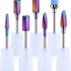 FOOCCA - Tungsten Carbide Nagelfrees Bitjes - Wolfraam Carbide Bits - Set 7 Stuks