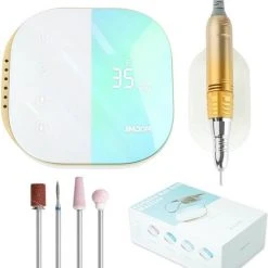 CACCIO? NAILS 2022 Premium Draadloze - Oplaadbare Nagelfrees - Gradient Green - 35000 RPM - Inclusief 4 Bitjes - 2022 Nieuw Model - Draagbaar - Professioneel