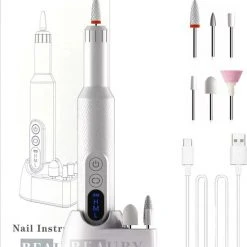 Beauby - Elektrische Nagelvijl - Nagelfrees - Manicure Set - Pedicure Professioneel - Draadloos - Nail - Beauty