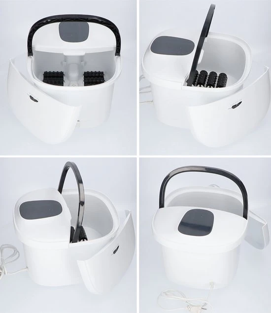 Soft & Silky - Elektrisch Massage Voetenbad - Bubbels - Verwarmd - Infrarood - 12L - Voetmassage - Voetbad - Voetroller - Voetenbad Met Massage - Eeltverwijderaar - Image 13