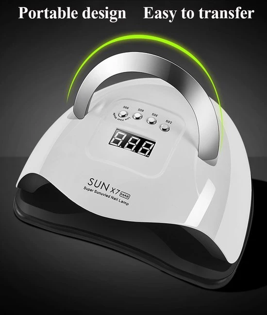 SUN UV Professionele 180W LED Nageldroger Lamp - Gel Nagel Droger - 180W De Sterkste Nagellamp Op De Markt - Geschikt Voor Elke Nagel, Sneller Droger Voor Gel Polish Nail Apparatuur Automatische Sensor Nail Art Gereedschap Voor Vingernagel En Teennagel - Image 4