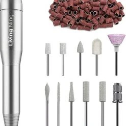 Living Nine Elektrische Nagelfrees - 11 Nagelvijl Bitjes En 18 Schuurrolletjes - Nagelvijl