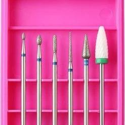 Relouka Keramische Frees - Nagel Frees - Keramische Nagelboortjes - Pedicure En Manicure - Nagelfrees Bitje - Nagelboortjes - Keramische Nail Boren Set - 6 Stuks (1)