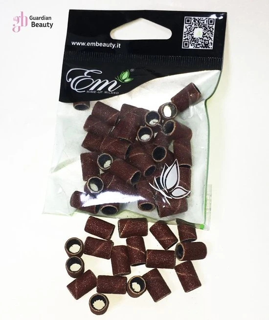 Merkloos Schuurrolletjes Nagelfrees Grit 80 ( Grof ) 10mm | Voor Elektrische Nagelvijl | Schuurrolletjes 50 Stuks - Image 2