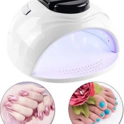 CACCIO? NAILS Victoria Nails Pro - 168W/42 LEDS - Nageldroger - Sensor AAN/UIT - Nageldroger - Manicure/Pedicure Handen En Voeten - Gellak - Gelnagels - Acrylnagels - Top Coat - Led Nagellamp - Uv Nagellamp - Nagels - Nagellak Droger - Tafellamp Professioneel
