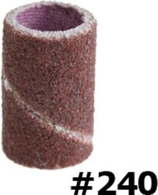 Merkloos Nagelfrees Schuurrolletjes # 240: 25 Stuks