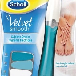 Scholl Velvet Smooth Elektrisch Nagelvijl Blauw - 1 Stuk