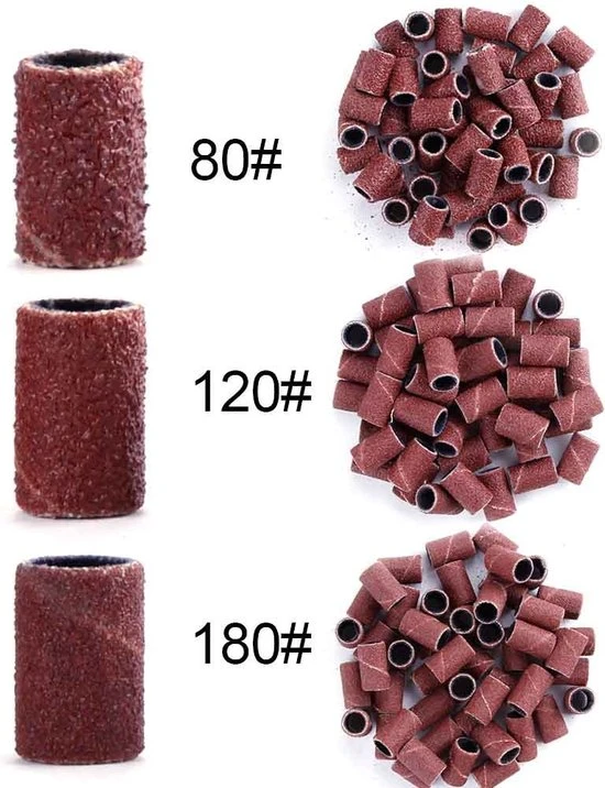 Levay Nagelfrees Schuurrolletjes ?100 Stuks Mix ? Granulatie 80,120,180,240 - Image 3