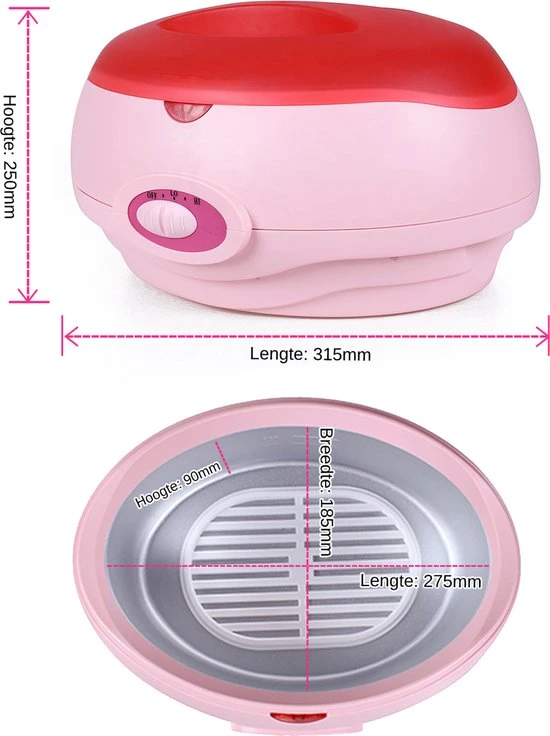 Faseras Paraffinebad - Voor Handen/Voeten - Roze - Image 3