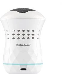 Merkloos Innovagoods Elektrische Eeltverwijderaar Sofé - Elektrische Pedicurevijl - Met Ingebouwde Stofzuiger - Pijnloos - Oplaadbaar - Tegen Eelt En Dode Huid - 5W - Wit - Incl. Kabel