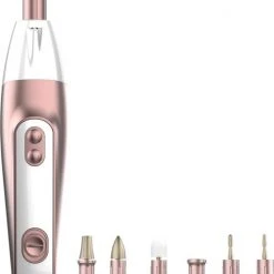 Cecotec 7in1 Nagelfrees - Professioneel Apparaat - Incl. Reistas - Manicure- En Pedicure Set - 7 Bitjes - Elektrische Nagelvijl - Handen En Voeten