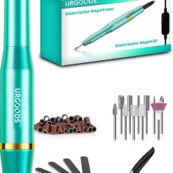 URGOODS Elektrische Nagelvijl - Nagelfrees - Manicure En Pedicure Set - Met Bitjes, Schuurrolletjes En Nagelknipper