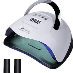 San Vitale? - Professionele UV-LED Nageldroger Lamp - Premium LED Nagellamp - Nagellak Lamp - Nagel LED Lamp - Salon Kwaliteit 150 Watt LED - Sun X7 Max - Nagellak Droger - Gellak Nagels - Smart Sensor - 59 Leds - INCLUSIEF GRATIS Base&Topcoat - Wit