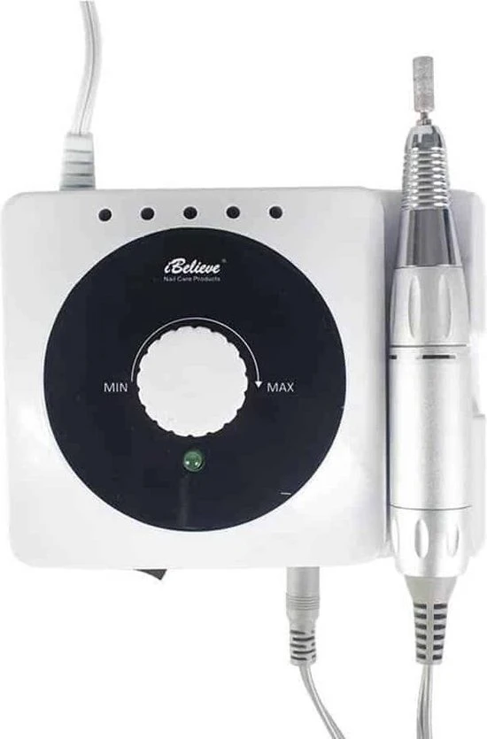 Confibel Pedicure -en Manicure Set - Elektrisch Voor Nagels - Professionele Nagelfrees Apparaat - Eelt Verwijderaar - Inclusief Bitjes - Traploze Draaiknop